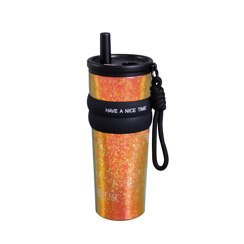 纯钛保温保冷冰霸杯保温杯吸管杯车载保温杯子咖啡杯户外便携水杯