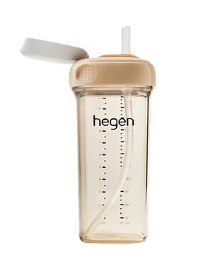 hegen海格恩PPSU无阀吸管杯适合9月+以上宝宝学饮杯直饮杯330ml