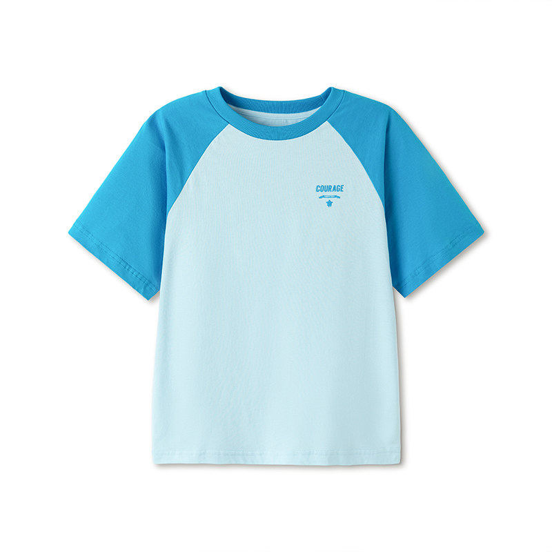 巴拉巴拉儿童短袖t恤男童速干衣女童户外半袖上衣2026纯棉夏装潮