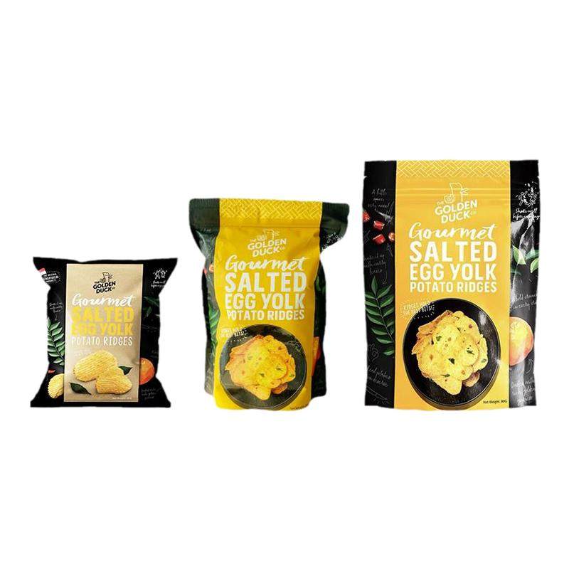 进口GoldenDuck金鸭咸蛋薯片咸蛋黄味薯片零食休闲小吃食品