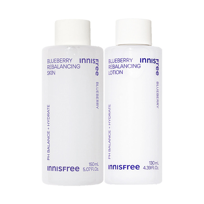 【正品】innisfree悦诗风吟蓝莓保湿温和平衡水乳护肤套装
