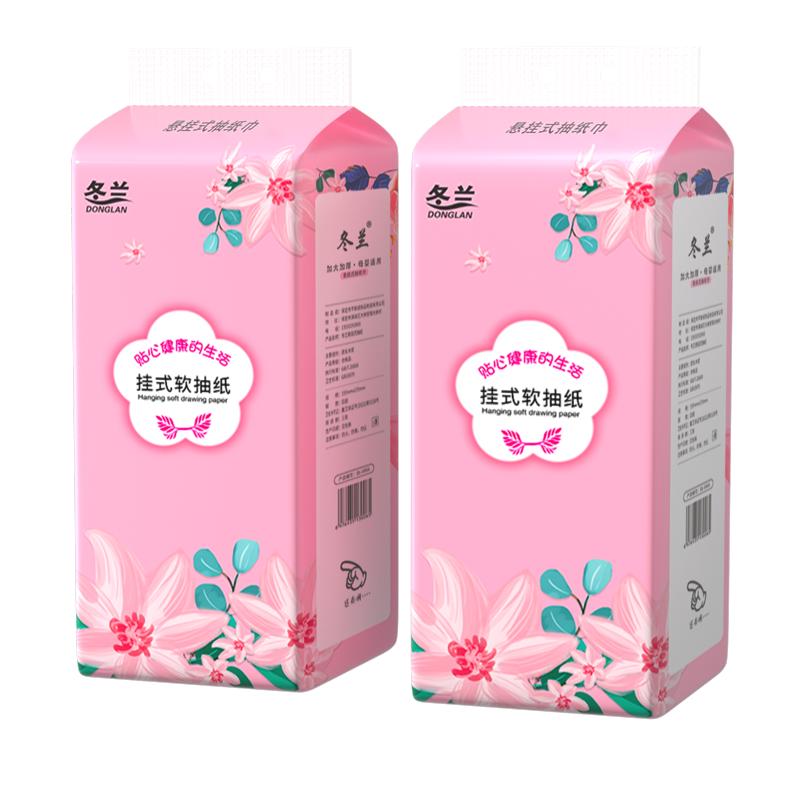 悬挂抽取式纸巾加厚实惠装