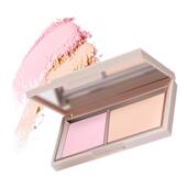 百补 小奥汀双色粉饼持妆控油提亮定妆补妆二合一小魔盒蜜粉饼