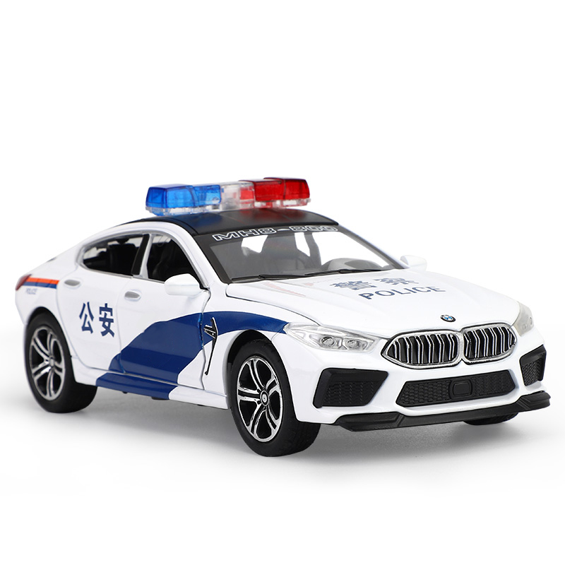 儿童玩具合金车模型特警公安车