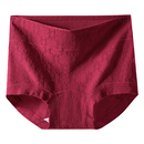 全棉裆无痕本命年四角短裤 芬腾红色平角内裤 女士纯棉抗菌2025新款