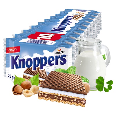 Knoppers250g德国进口威化饼干
