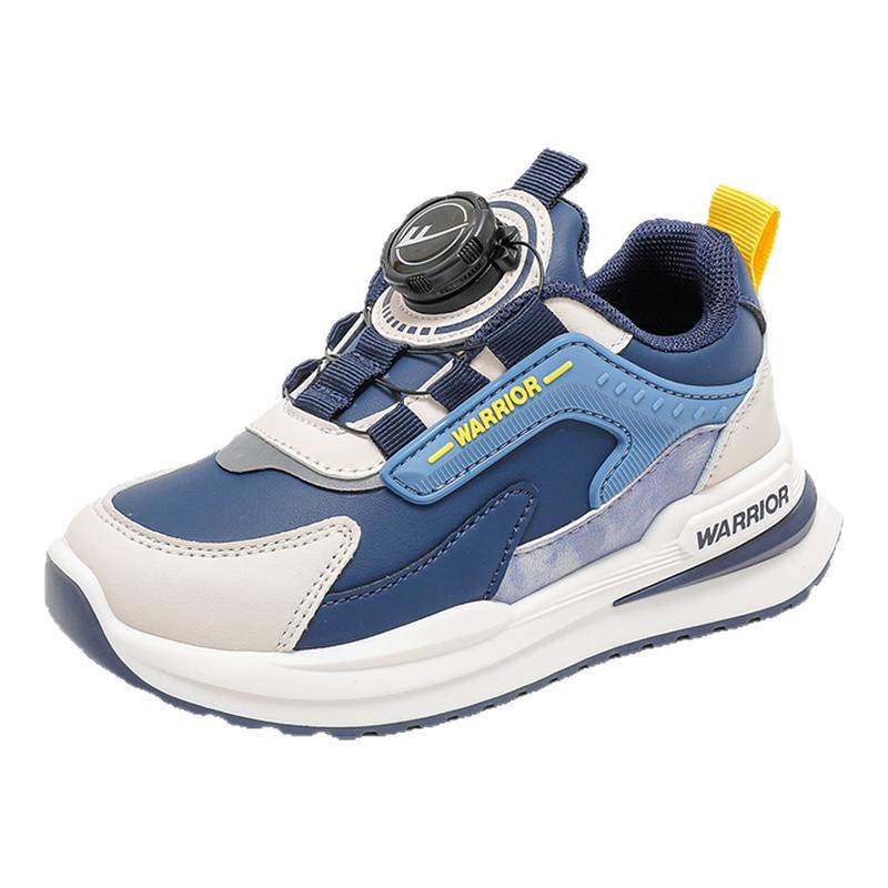 回力男童鞋子运动鞋大童2025新款秋冬皮面防水加绒儿童冬鞋二棉鞋