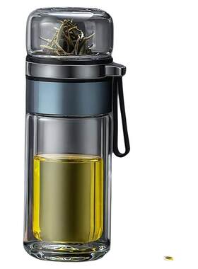 茶水分离玻璃杯便携过滤