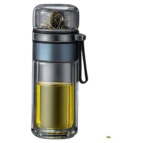 茶水分离玻璃杯便携过滤