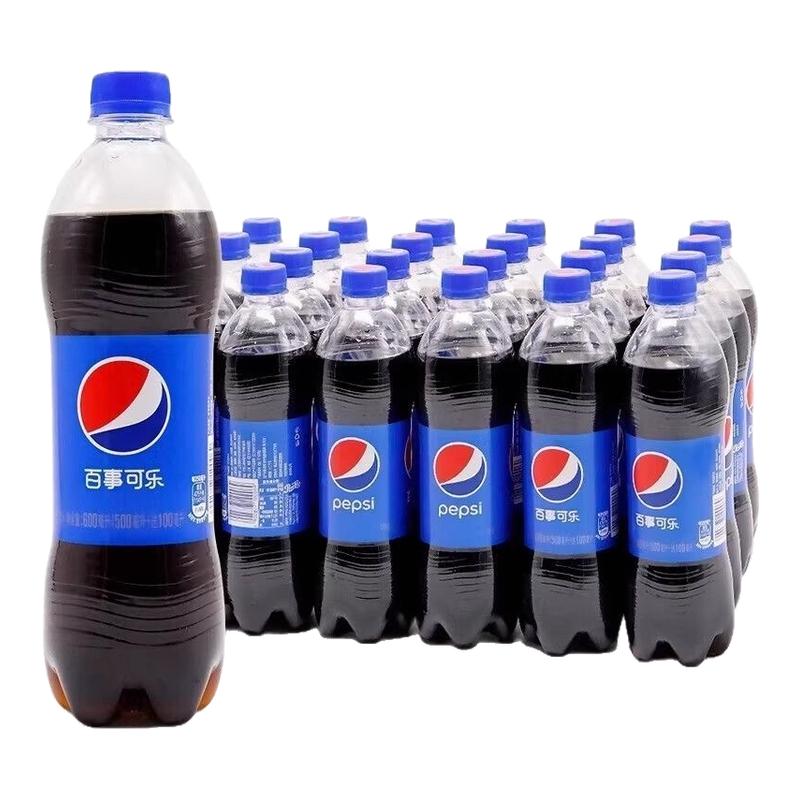 百事可乐600ml*24瓶碳酸饮料汽水无糖可乐美年达七喜经典口味整件