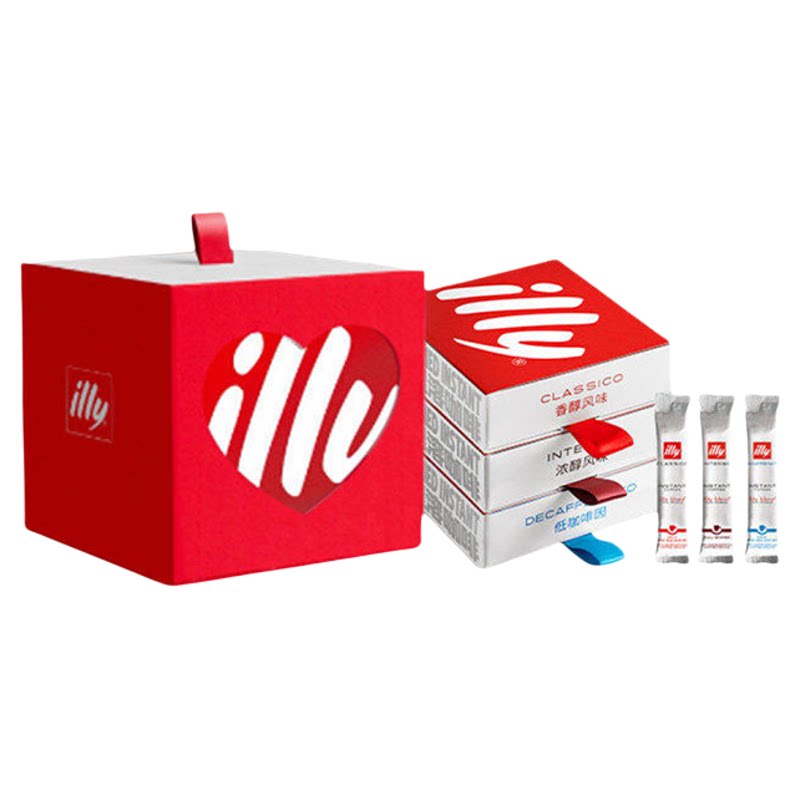 illy意利咖啡原装进口中度甄选速溶冻干咖啡2g*20条盒装速溶咖啡图片