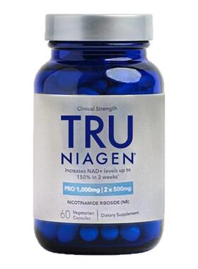 【百亿加补】TruNiagen乐加欣NR焕活丸500mg60粒衰老NAD+烟酰胺抗