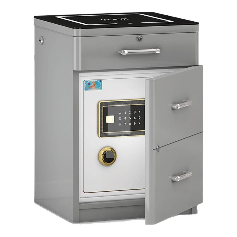 虎牌新品床头柜保险箱60cm保险柜家用小型防盗保险箱办公室隐形密码柜2025新款智能远程报警夹万指纹保管箱