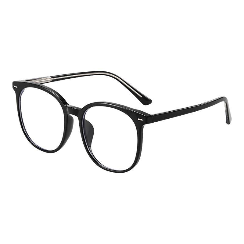 韩系黑框圆形大框眼镜