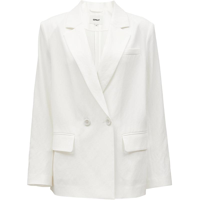 ONLY纯色直筒宽松西装外套