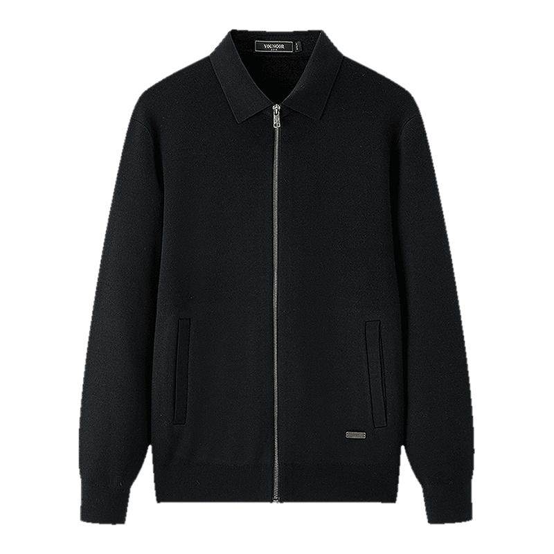 【可机洗】雅戈尔秋冬季男士翻领商务休闲纯色保暖羊毛毛衫外套,男装,针织衫/毛衣,淘宝优惠券,粉丝福利购,淘宝优惠卷