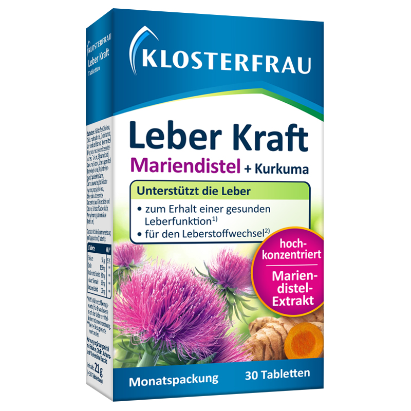 Klosterfrau德国进口修女护肝片水飞蓟姜黄奶蓟草胆碱熬夜保健品