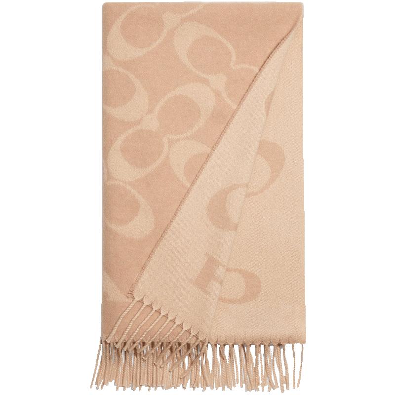 蔻驰秋冬印花围巾男女披肩