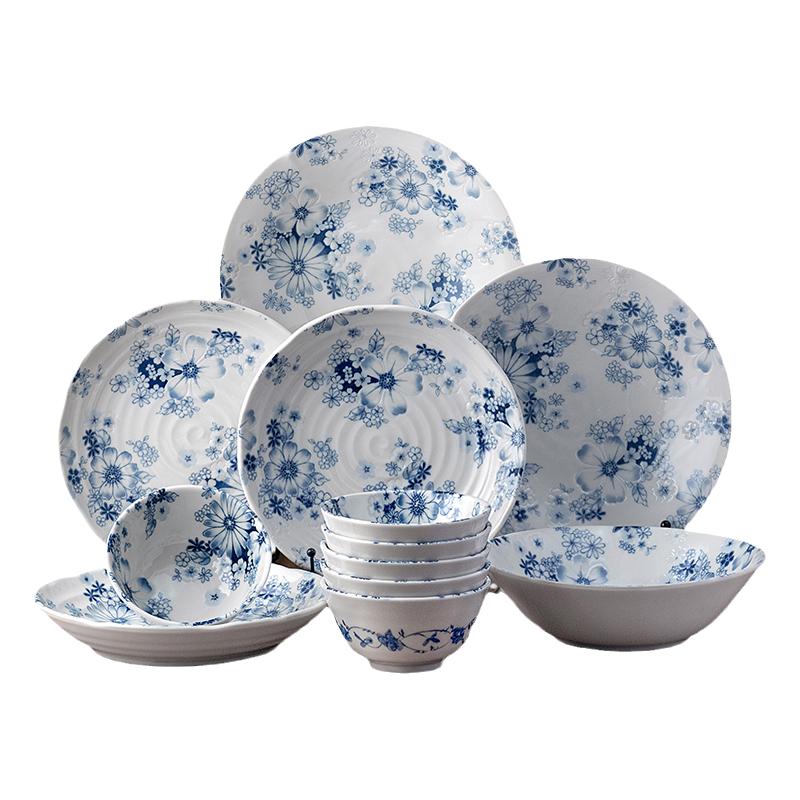 美濃燒釉下彩餐具套裝