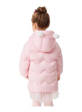 PawinPaw卡通小熊童装25年秋冬新款女童女宝中长款羽绒服温暖百搭