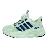Jeep儿童运动鞋 中大童女童单网鞋 2026春夏新款 网面透气男童跑步鞋