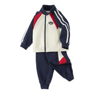 巴拉巴拉儿童运动套装男童女童卫衣两件套宝宝运动服春秋新款童装