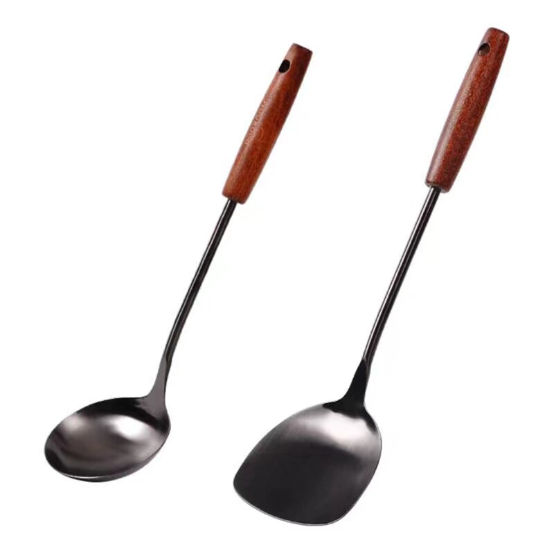 归禾器不锈钢锅铲家用炒菜铲子炒勺锅铲套装勺子铁锅专用厨具煎铲