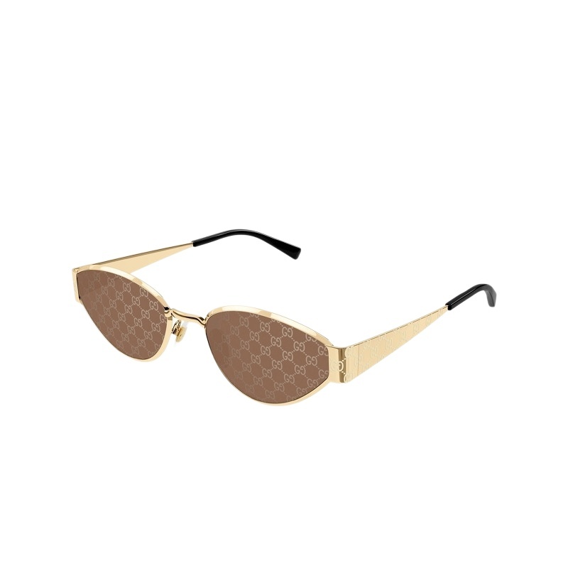 开云眼镜古驰GUCCI男女同款金属几何形窄框全框太阳镜墨镜GG1853S