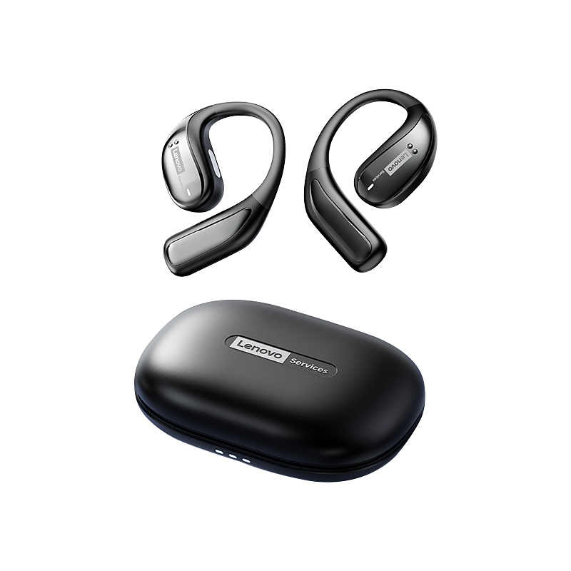 联想新款运动挂耳式蓝牙耳机跑步无线降噪气骨传导开放式长续航