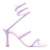 CLEO系列紫色水钻高跟女士凉鞋 CAOVILLA 折扣倒计时 RENE