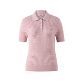 25夏季 Eland衣恋针织T恤女polo领含莫代尔短袖 新款 缤纷棉棉冰