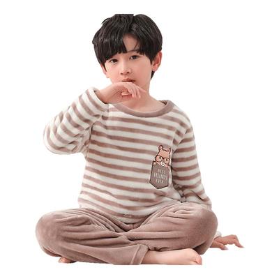 顶瓜瓜男童珊瑚绒睡衣加厚家居服