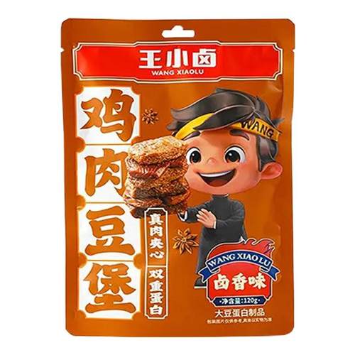 王小卤鸡肉豆堡120g袋装手撕素肉