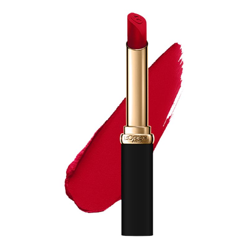 欧莱雅口红666细管黑管纷泽滋润口红唇膏绒雾唇霜唇膏礼物正品