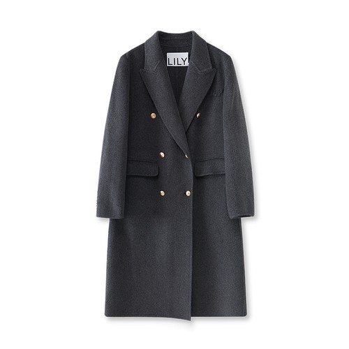 轻奢天丝绵羊毛LILY通勤毛呢大衣