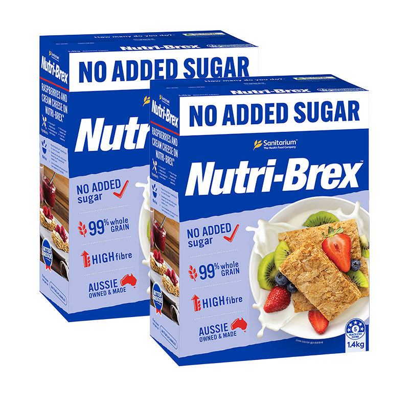 澳洲进口欣善怡麦片1.4kg盒低脂无添加糖燕麦片块即食全麦脆早餐