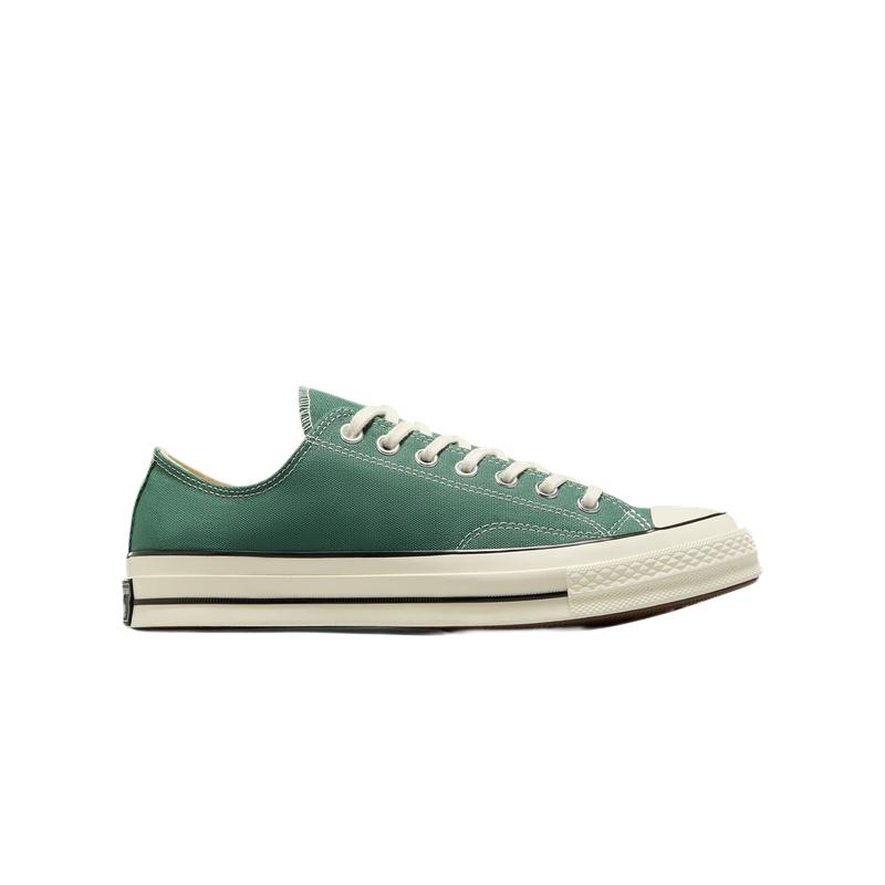 绿色帆布鞋Converse低帮