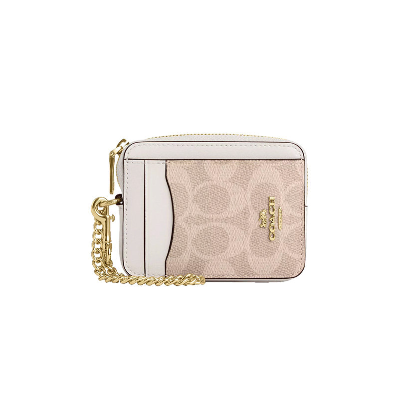 【正品保证】COACH/蔻驰女士卡包CardCase拉链多卡位证件位零钱包