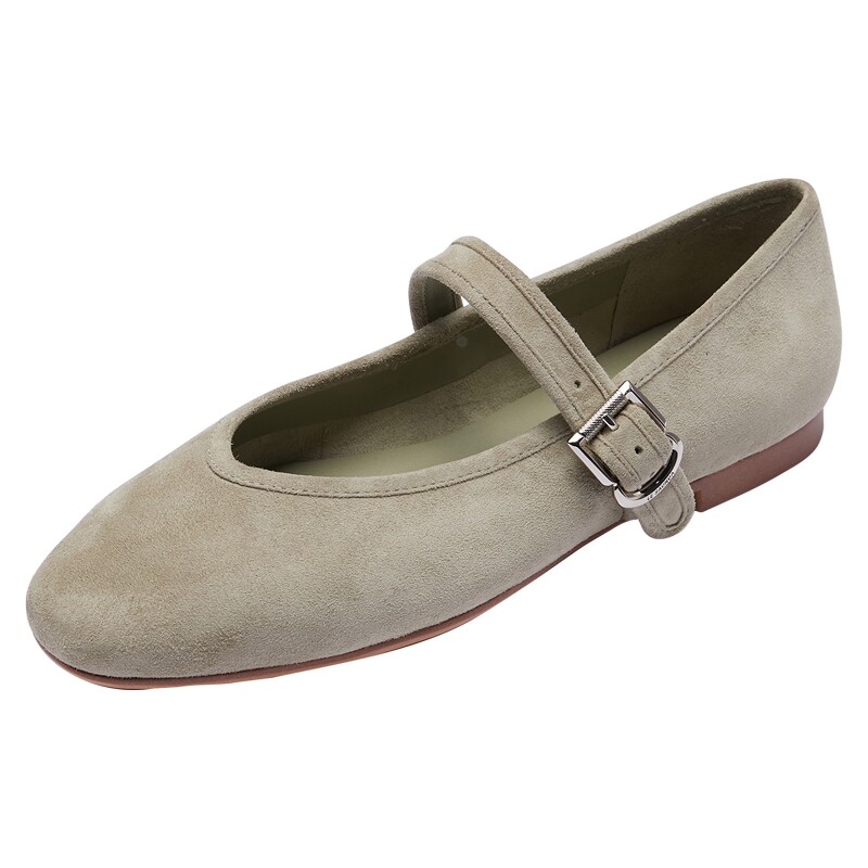 云朵玛丽珍莱尔斯丹春夏新款时尚通勤圆头纯色羊皮单鞋子女14201