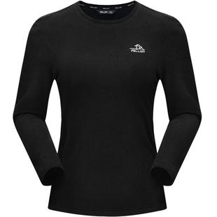 伯希和户外Polartec 保暖摇粒绒内胆运动上衣 Micro圆领抓绒衣女款