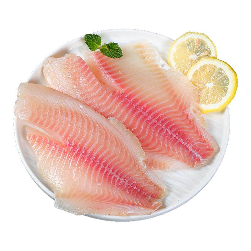 生鲷鱼片新鲜冷冻现切去骨去刺原味生鱼片生鲜罗非鱼片鱼商用批发