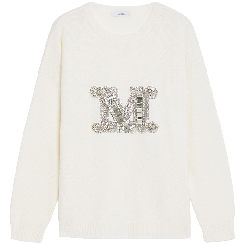 【限时加享】MaxMara 羊毛羊绒圆领毛衣1366234206