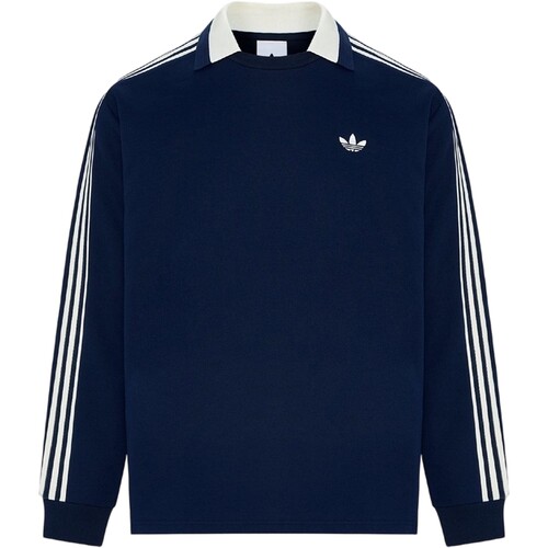 adidas阿迪达斯三叶草男子秋RUGBY POLO LS运动休闲长袖T恤KZ0489