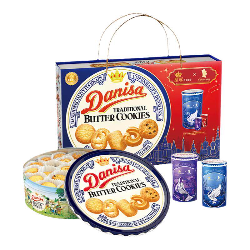 皇冠丹麦曲奇安徒生联名款1010g盒装送礼休闲零食CL