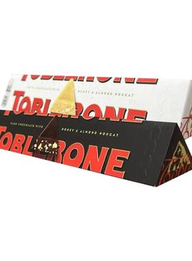 瑞士进口瑞士三角牛奶巧克力黑巧纯可可脂巴旦木坚果仁碎夹心零食