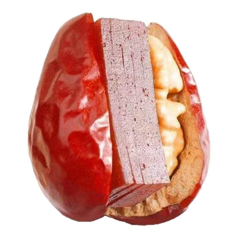 红枣夹核桃仁山楂糕枣糕无核红枣酸甜抱抱果小包装休闲小吃零食品