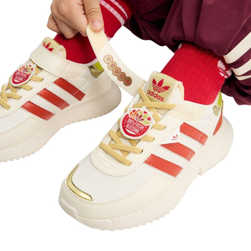 阿迪达斯男女小童三叶草新年款魔术贴RETROPY F2 C运动鞋 KI9887,运动鞋new,童鞋/青少年鞋,淘宝优惠券,粉丝福利购,淘宝优惠卷