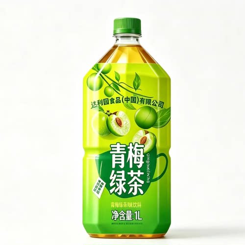甄选柠檬冰红茶专用1L青梅绿茶大瓶绿茶果香浓郁甘醇整箱口感清爽