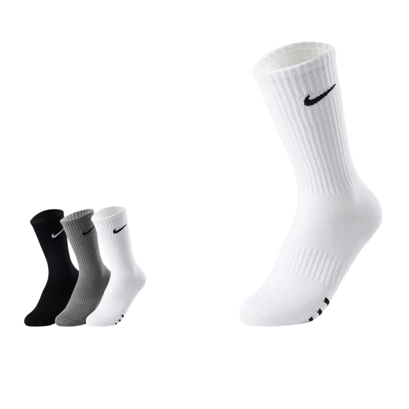 Nike3brand学生袜子男女童运动袜长袜2026夏季新款透气薄款棉袜