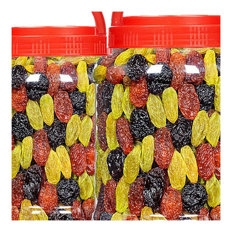 三色葡萄干正品官方旗舰店500g新疆特产黑加仑干果干免洗优质无核